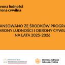 PROGRAM OCHRONY LUDNOŚCI I OBRONY CYWILNEJ NA LATA 2025 –2026