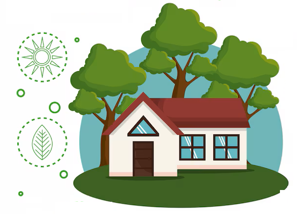 Grafika - dom ekologiczny