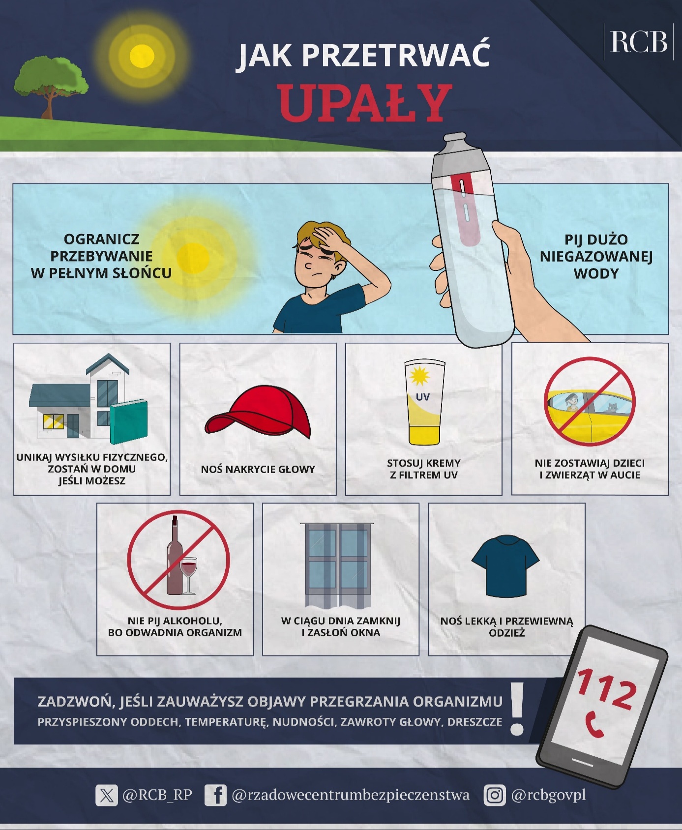 Prognozowane upały – zalecenia dla mieszkańców