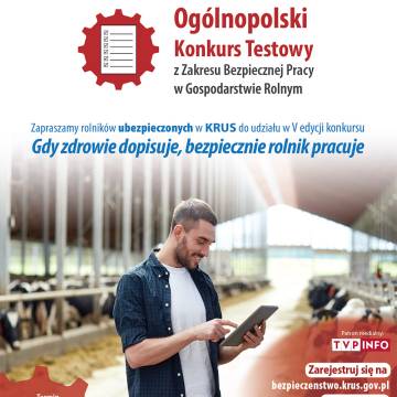 Ogólnopolski Konkurs Testowy z Zakresu Bezpiecznej Pracy w Gospodarstwie Rolnym