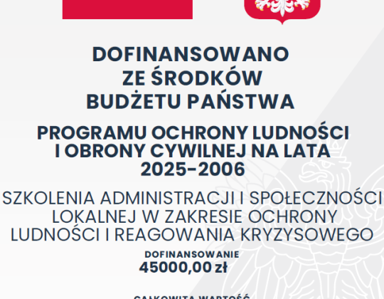 Programu Ochrony Ludności i Obrony Cywilnej – szkolenia