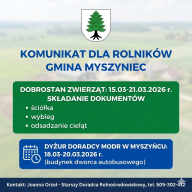 KOMUNIKAT DLA ROLNIKÓW