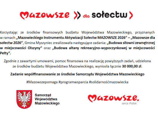 Budowa altany rekreacyjno-wypoczynkowej w miejscowości Pełty